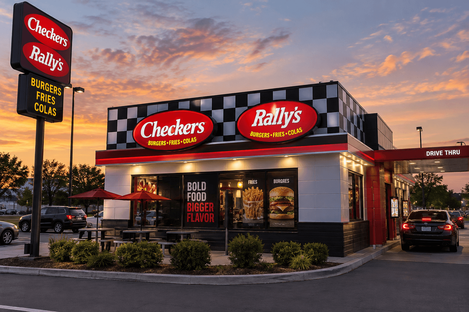 Checkers & Rally from outside