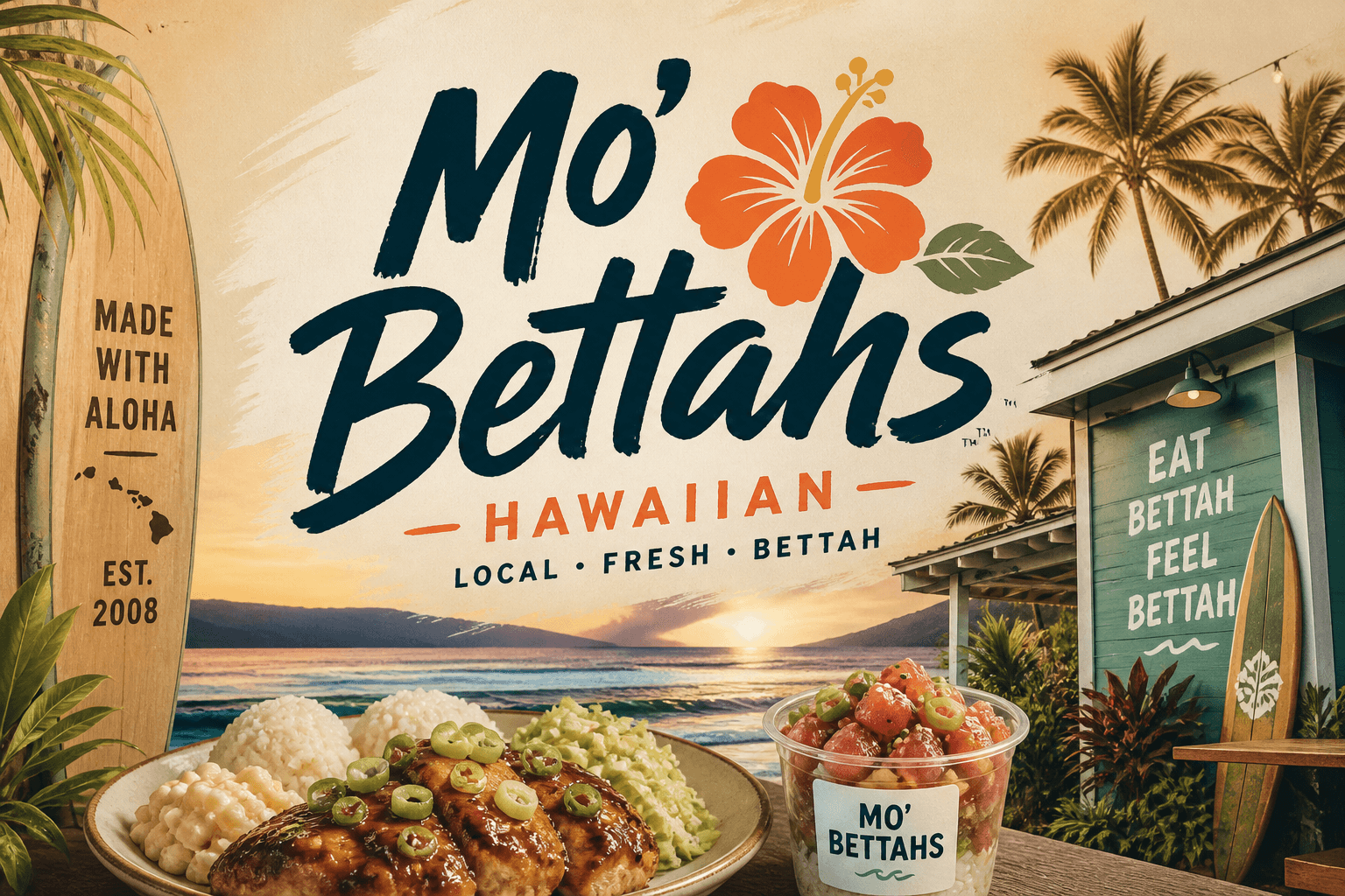 An image for Mo’ Bettahs Hawaiian restaurant concept