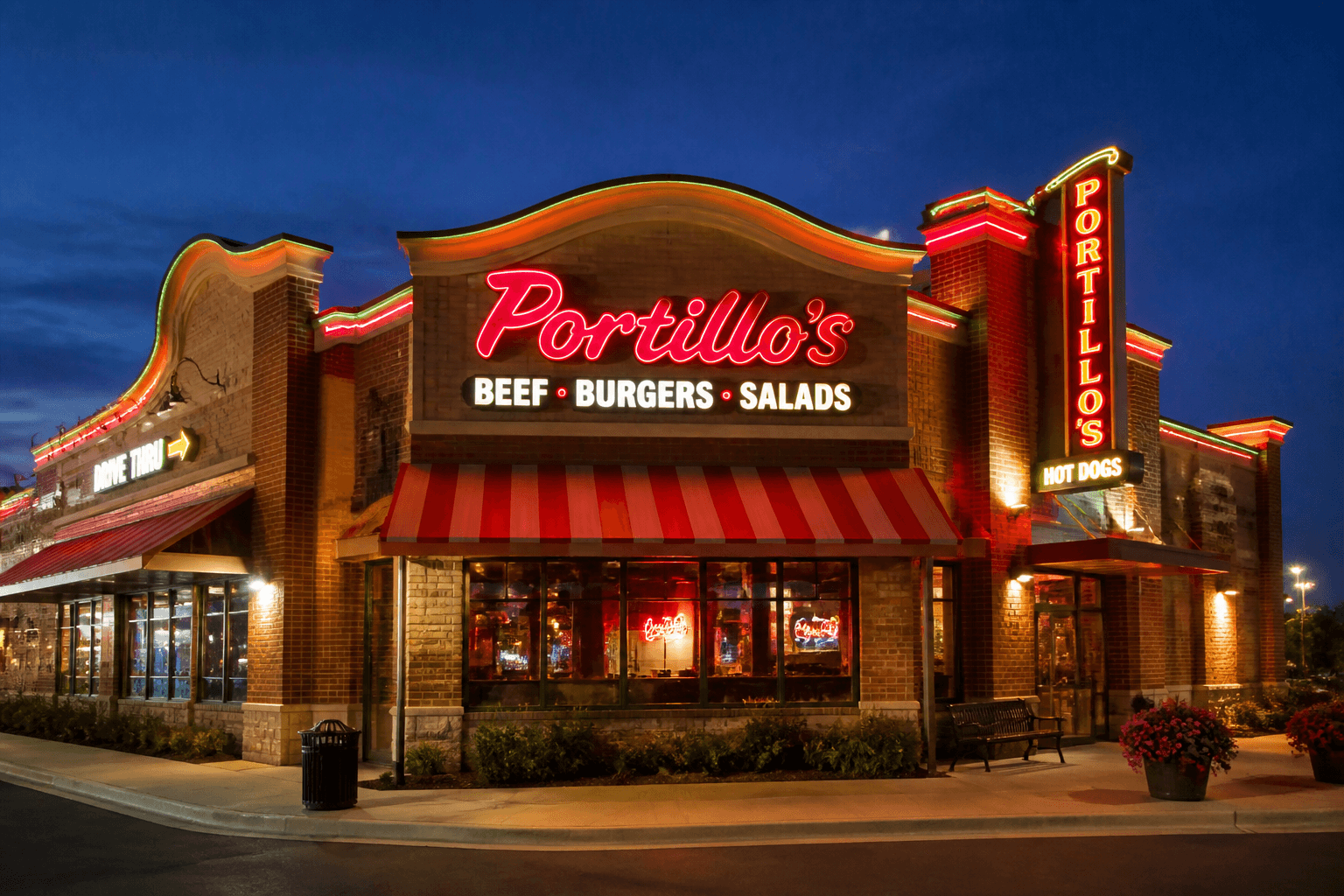 Portillio's restaurant image from outside