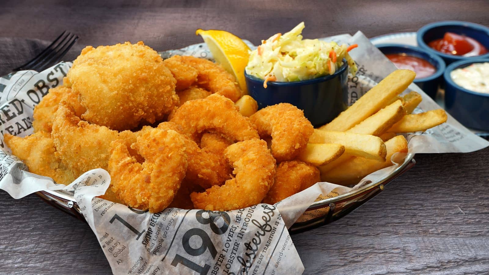 red lobster crispy fish and shrimp